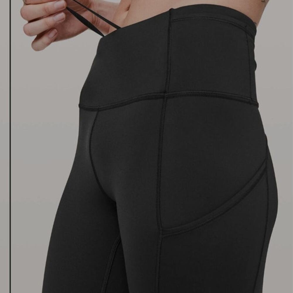 Lululemon Fast & Free 7/8 Tight II  *Nulux 25"  Black size 6 - Picture 2 of 11